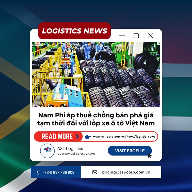 NAM PHI ÁP THUẾ CHỐNG BÁN PHÁ GIÁ TẠM THỜI ĐỐI VỚI LỐP XE Ô TÔ VIỆT NAM